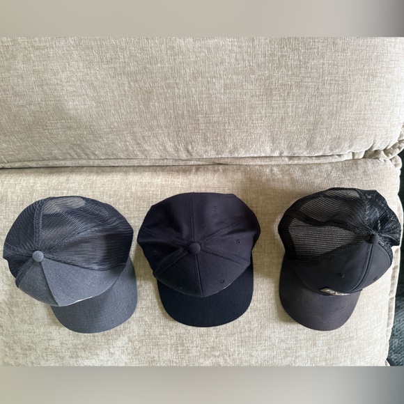 3 RVCA Snap Back Hats used adult size cap - Picture 2 of 6